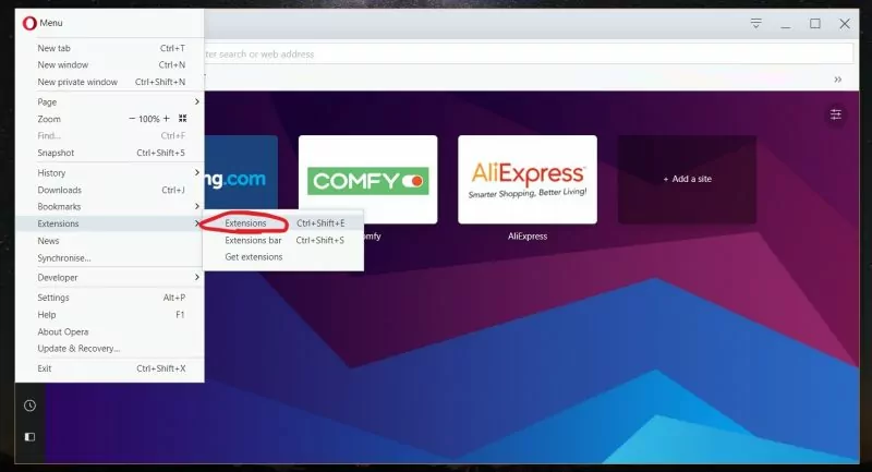 how to delete adchoices from opera adlock