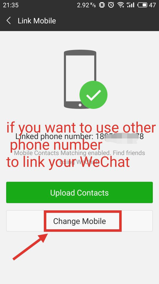 change phone number
