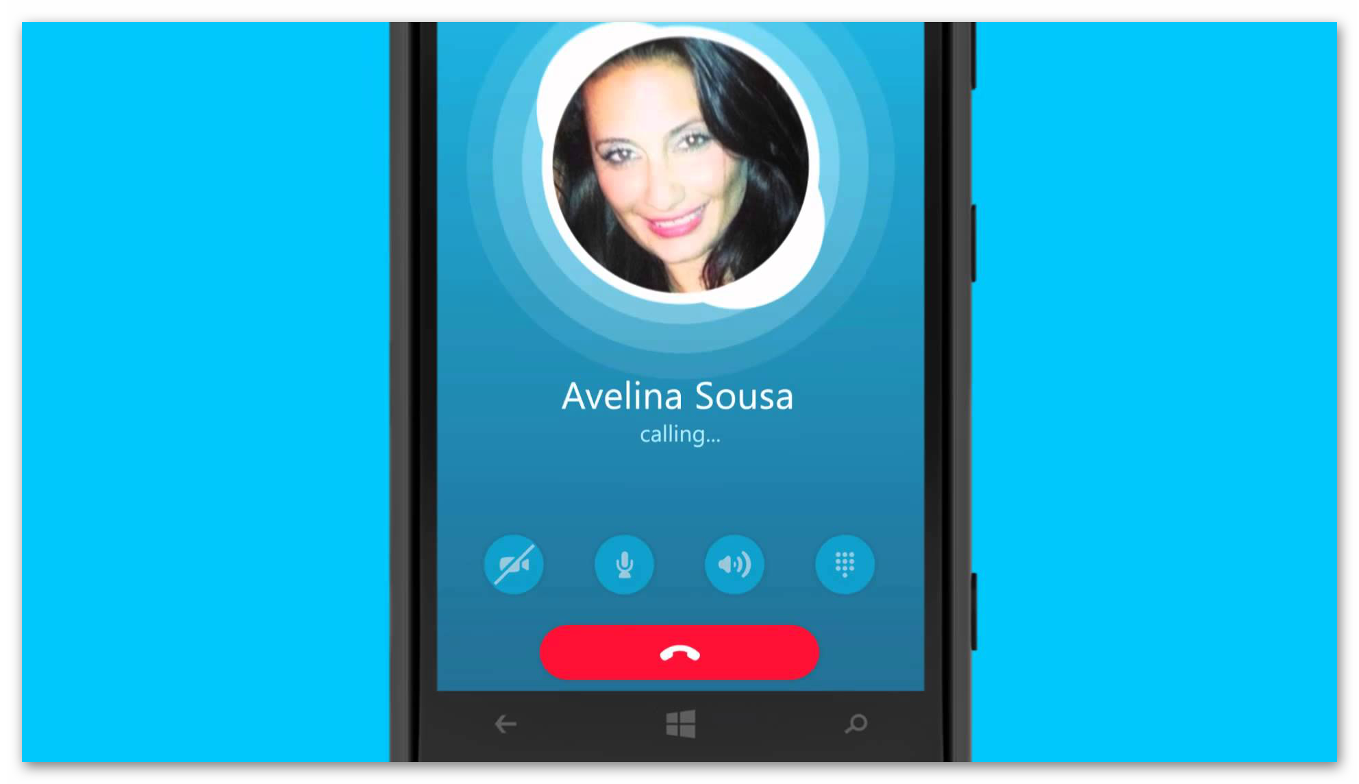 Крупная картинка Skype на Windows Phone