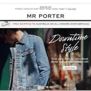 Mr Porter Email