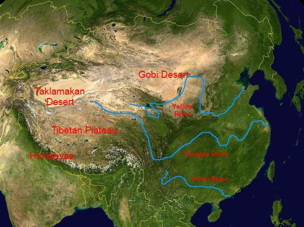 Tibet on Asia Map