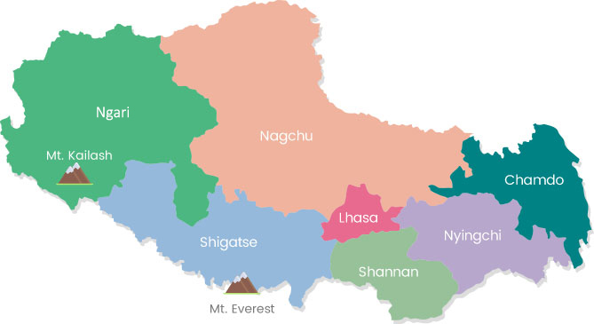 Tibet Political Map