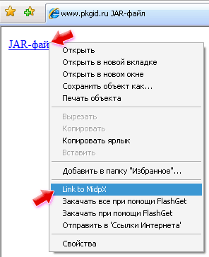 Запуск JAR файла через контекстное Internet Explorer